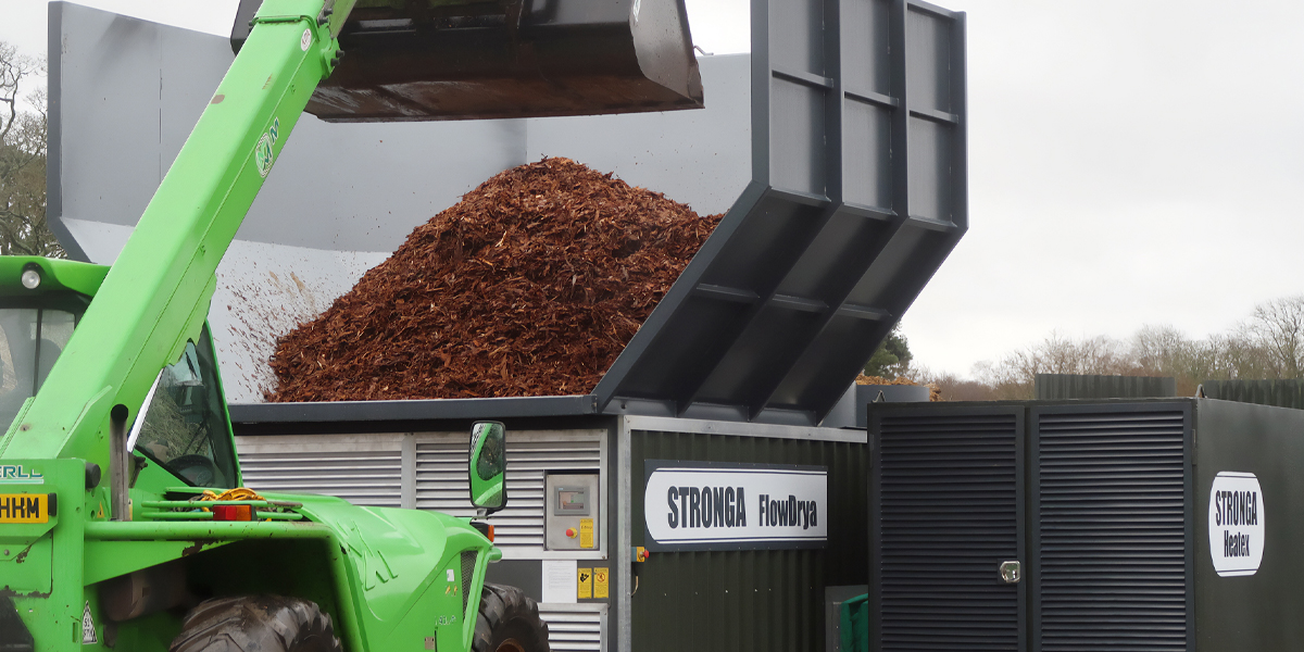 British Sawmill Gains Competitive Advantage Through Drying Bark