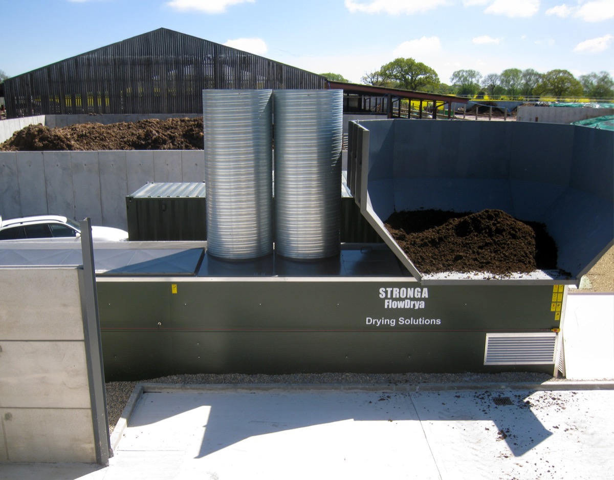 FlowDrya digestate fibre drying installation at anaerobic digestion plant